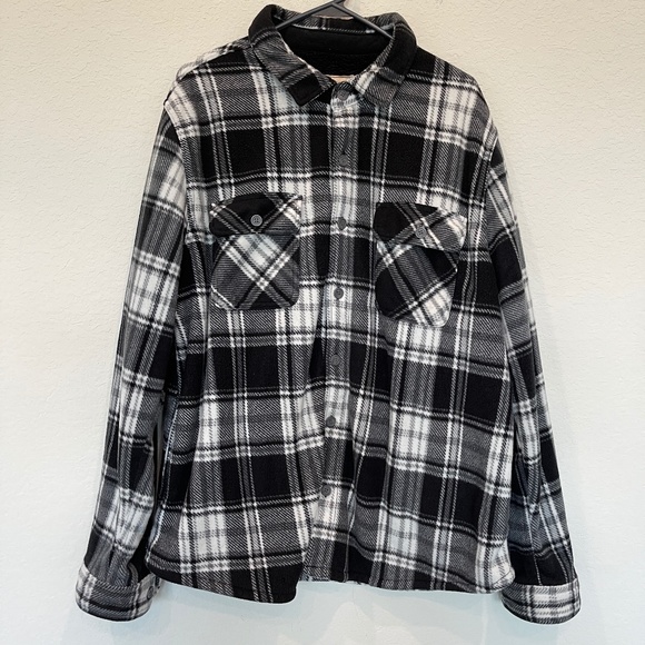 boston traders mens sherpa lined flannel